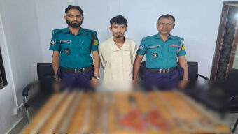 সিলেটের পীরমহল্লা থেকে অস্ত্রসহ হাসান আটক