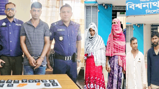 বিশ্বনাথে মাদক’সহ পুলিশের খাঁচায় ৪ নারী-পুুরুষ