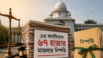 প্রধান বিচারপতির উদ্যোগ, ১৩ দিনে ৬৭ হাজার পুরোনো মামলা নিষ্পত্তির রেকর্ড