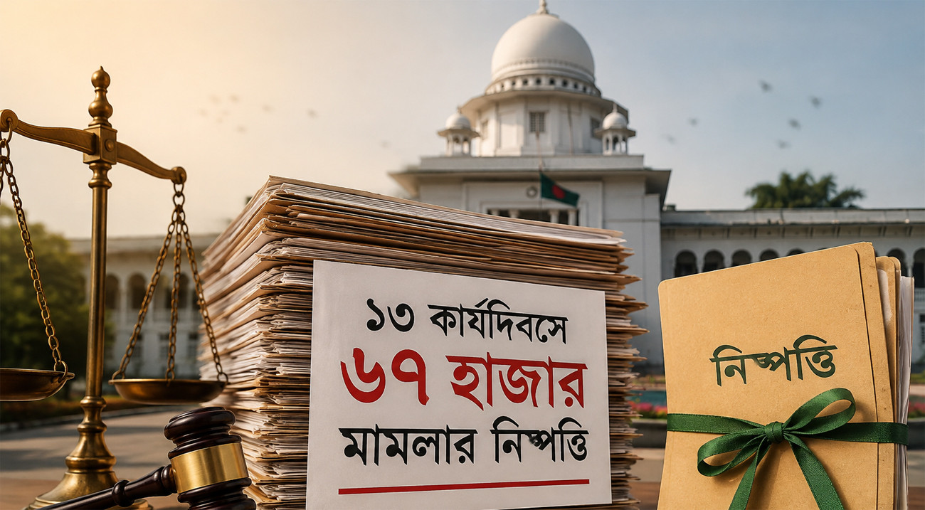 প্রধান বিচারপতির উদ্যোগ, ১৩ দিনে ৬৭ হাজার পুরোনো মামলা নিষ্পত্তির রেকর্ড
