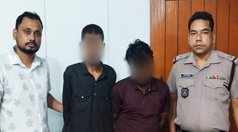 সিলেটের জোড়া ব্রিজের পাশ থেকে আটক ফরহাদ- বাদশা