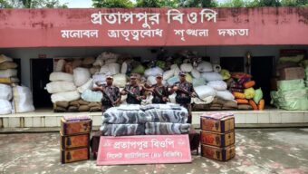 সিলেটে সাড়ে ১৫ লাখ টাকার মালামাল আ ট ক