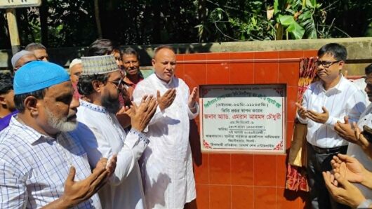 বিয়ানীবাজার-গঁজুকাটা সড়কের উন্নয়ন কাজের ভিত্তিপ্রস্তর উদ্বোধন করলেন এমপি এমরান