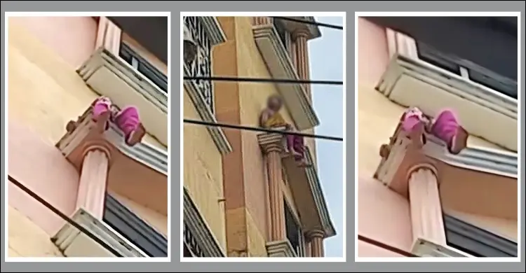 মাদরাসায় পড়তে অনীহা, ছয়তলা ভবনের কার্নিশে পা ঝুলিয়ে বসেছিল শিশু