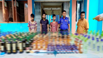 সিলেটের জৈন্তাপুরে কলাপাতার নিচে মিলল মা দ ক, আ ট ক ৩