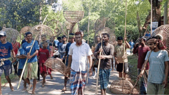 কমলগঞ্জে ধলাই নদীতে ‘পলো উৎসব’