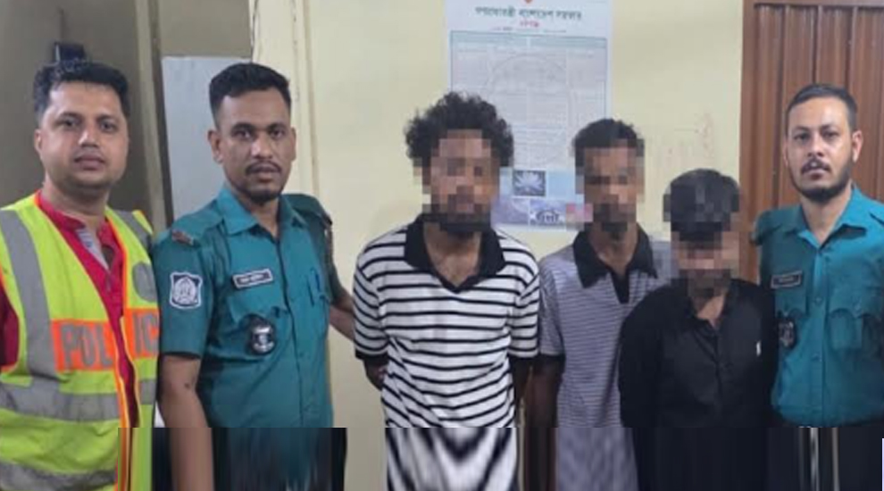 সিলেটে এয়ারপোর্ট থানা পুলিশ যে কারণে ধরল ৩ যুবককে