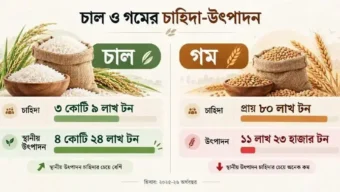 চালে স্বস্তি, দুশ্চিন্তা গমে